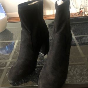 Heeled sock boots, worn twice.